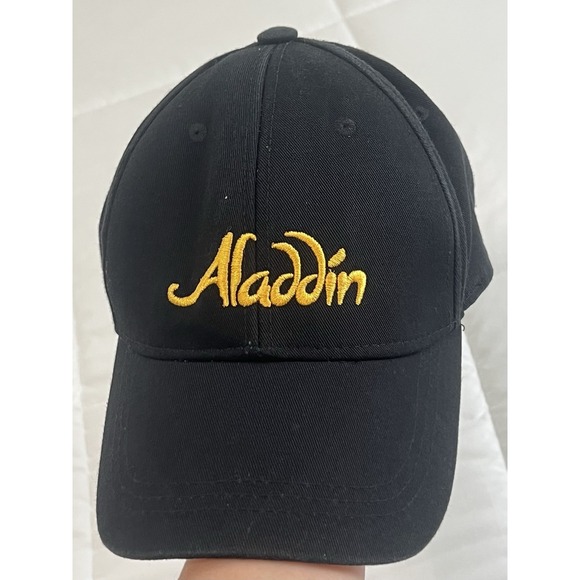 Disney Aladdin Movie Embroidered‎ 100% Cotton Black Adjustable Cap Hat One Size - Picture 1 of 9